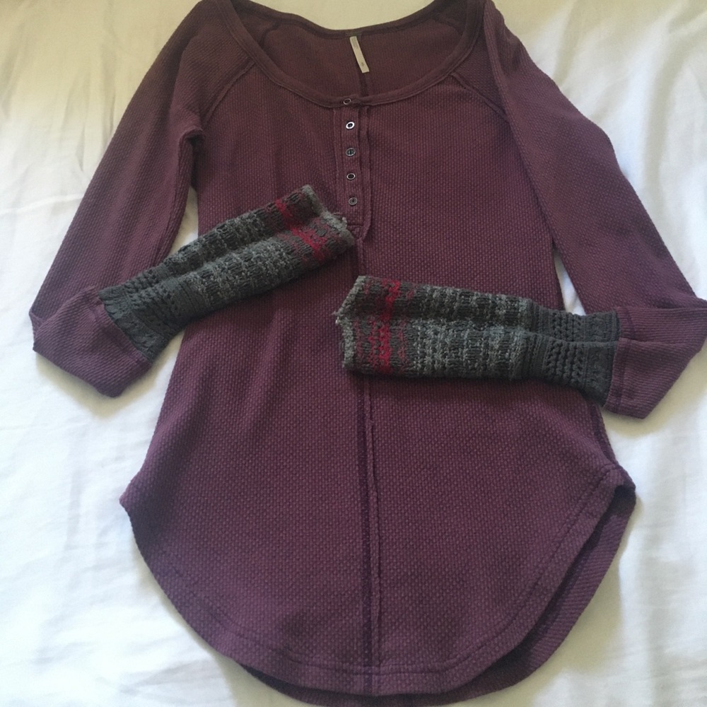 Free People Purple Thermal